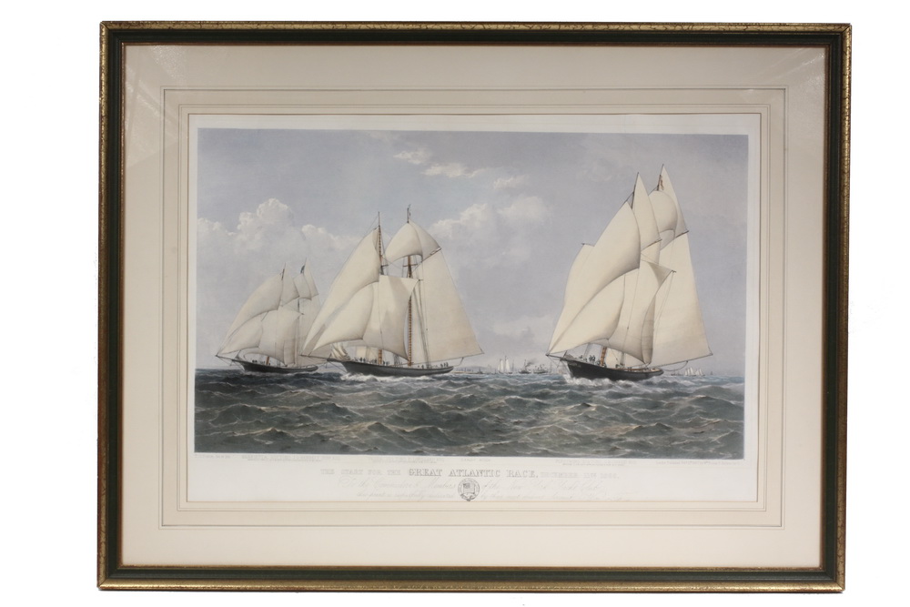HANDCOLORED LITHO - 'The Start