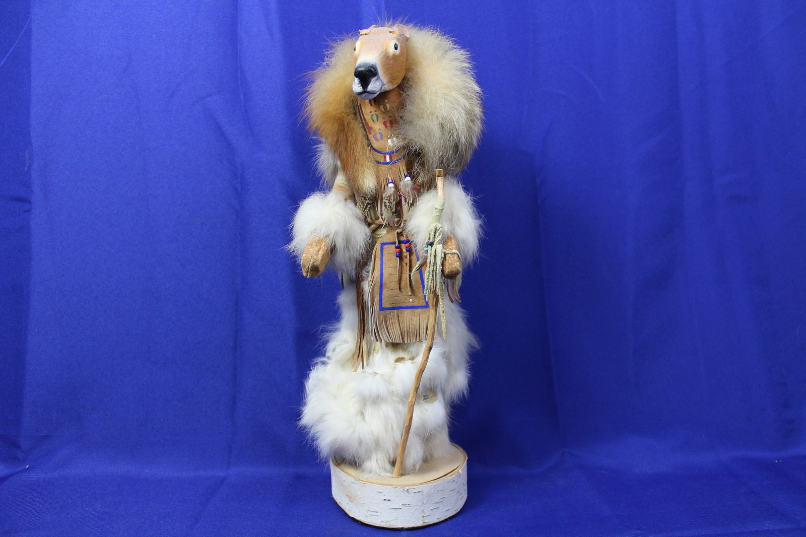 HANDCRAFTED DEER SHAMEN TOTEM