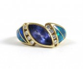 HANDCRAFTED TANZANITE, DIAMOND