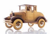 HANDCRAFTED WOODEN VINTAGE TOY