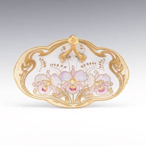 HANDEL ART NOUVEAU DISH 3" x 11