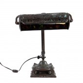 HANDEL BRONZE AND SLAG GLASS P