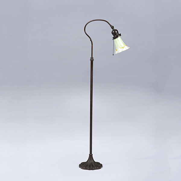 Handel Bronze Floor Lamp and Quezal
