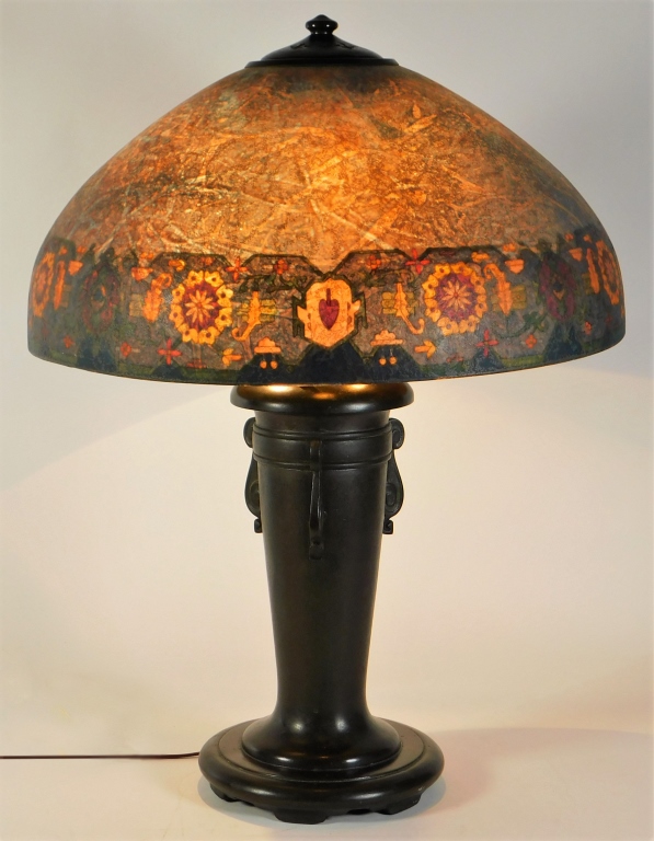 HANDEL CHIPPED ICE TABLE LAMP