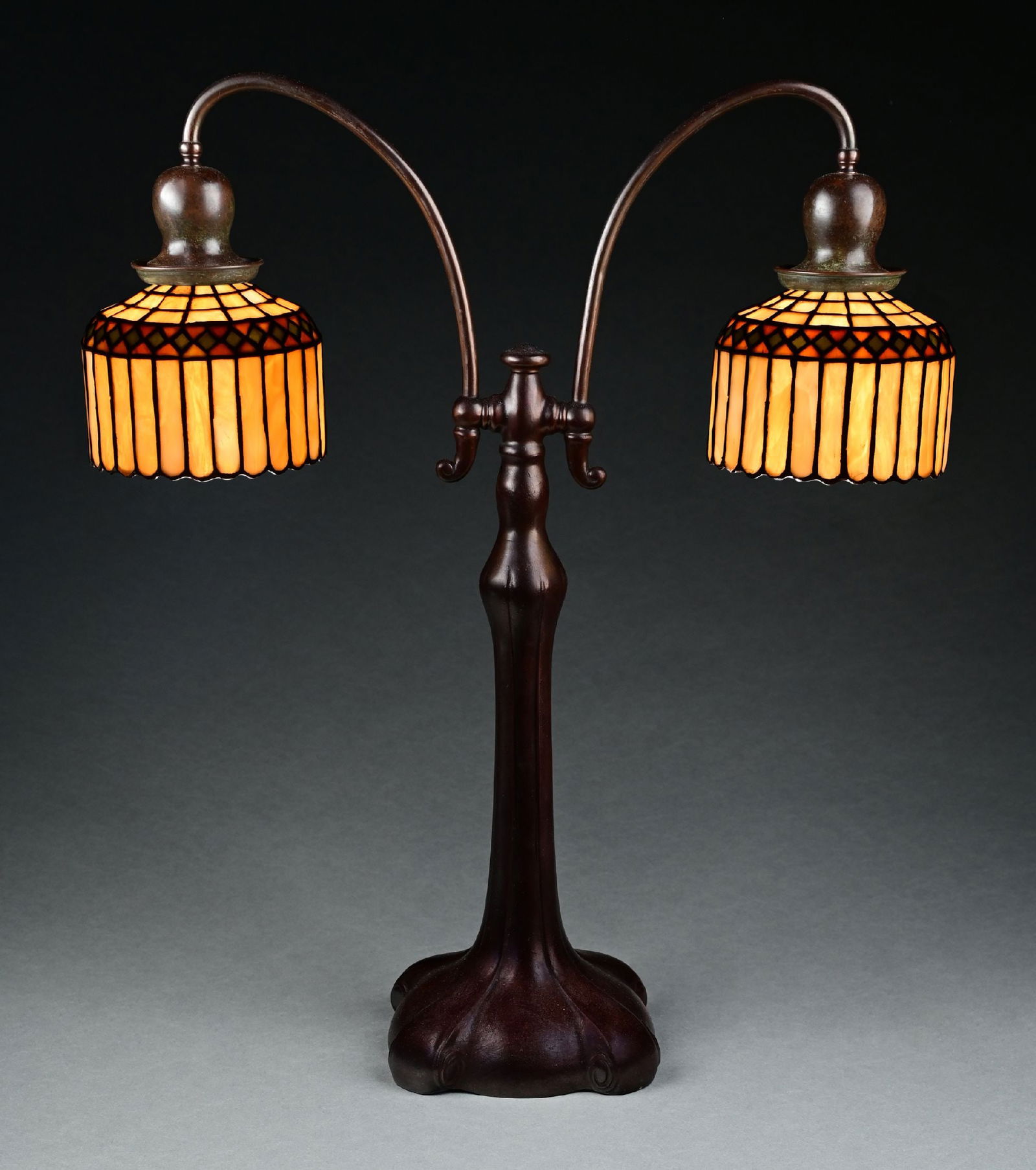 HANDEL DOUBLE STUDENT LAMP W/