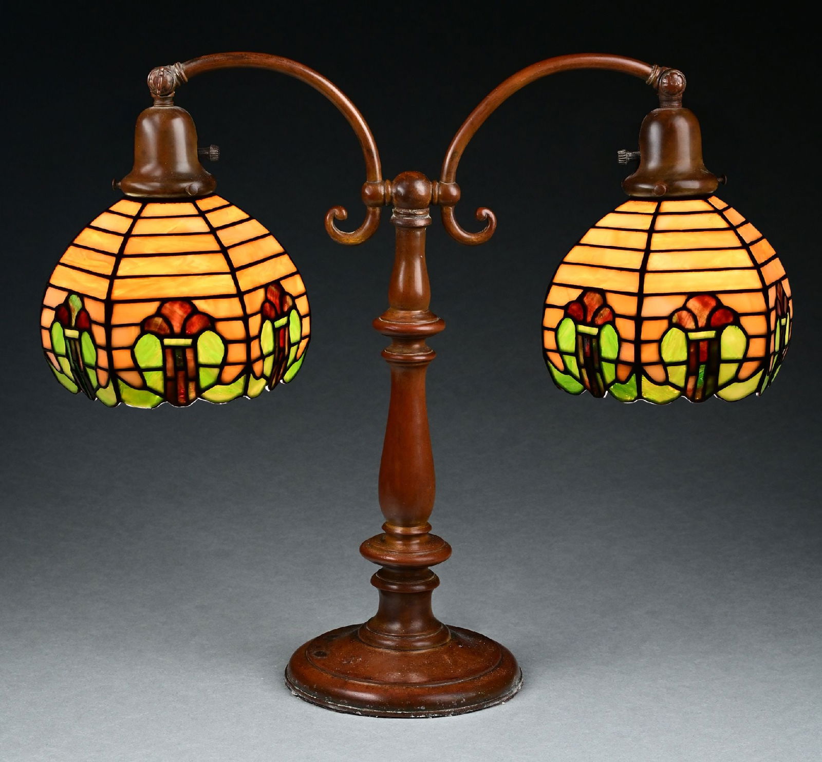 HANDEL DOUBLE STUDENT LAMP W/