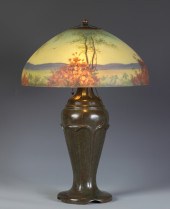 Handel Lamp Landscape w/floral
