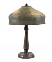 HANDEL LAMP WITH REVERSE PAINT