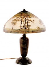 Handel landscape-decorated tab