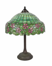 HANDEL LEADED GLASS TABLE LAMP