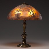 Handel Obverse Painted Lamp Am