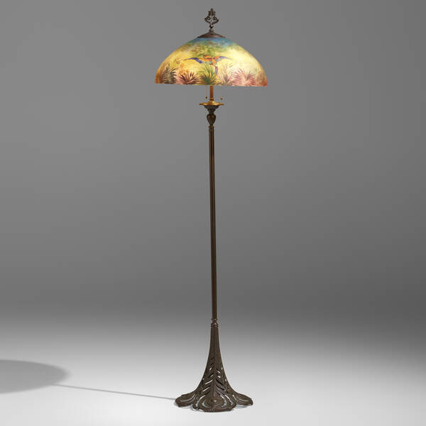 Handel. Rare Macaws floor lamp.
