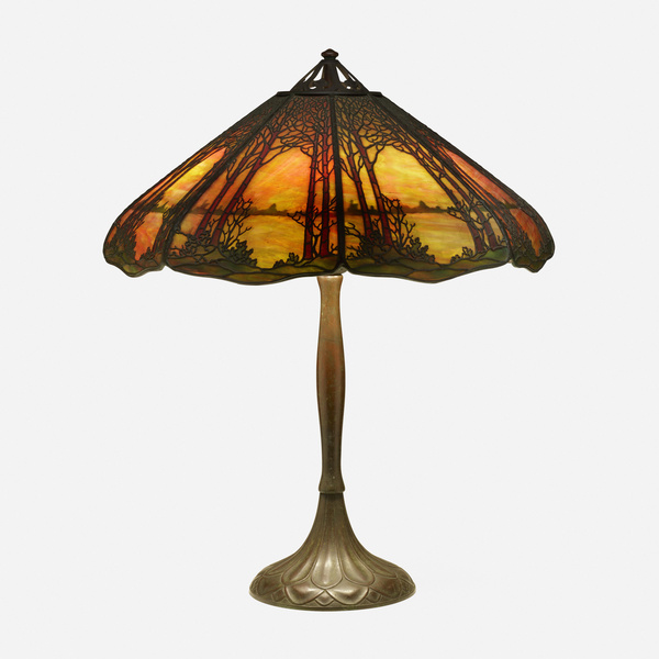 Handel. Rare Teroca table lamp.