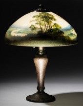 HANDEL REVERSE-PAINTED GLASS A