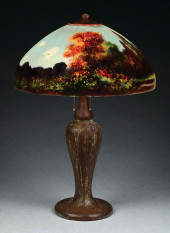 HANDEL REVERSE PAINTED SCENIC