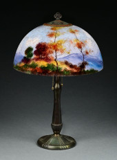 HANDEL REVERSE PAINTED SCENIC