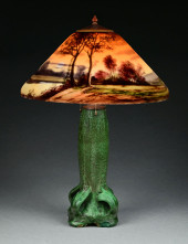 HANDEL REVERSE PAINTED SCENIC