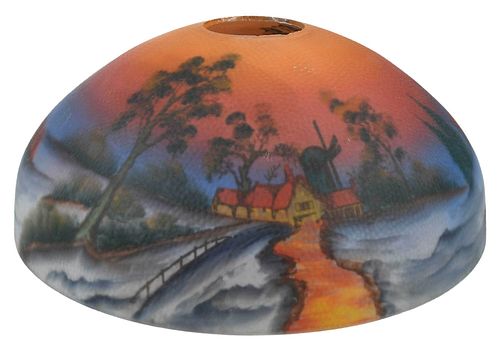 HANDEL STYLE REVERSE PAINTED