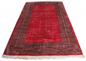 HANDKNOTTED BOKHARA RUG, 9' X