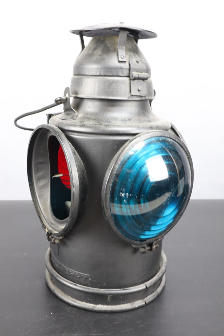 HANDLAN ST. LOUIS RAILROAD LANTERN,