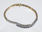 HANDMADE DIAMOND & SAPPHIRE BR