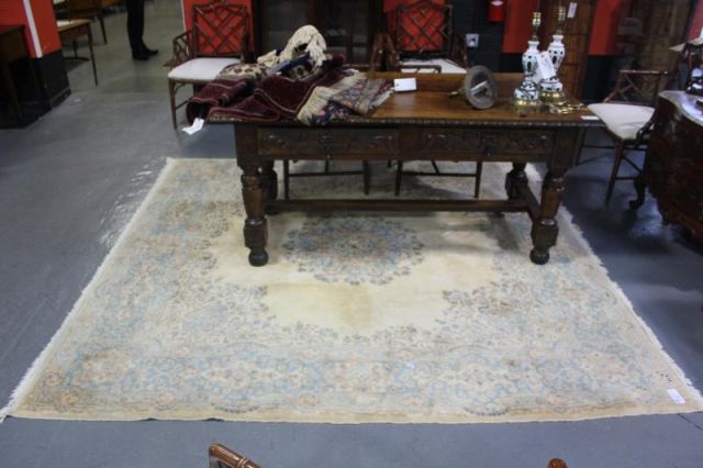 Handmade Kirman Carpet.From a