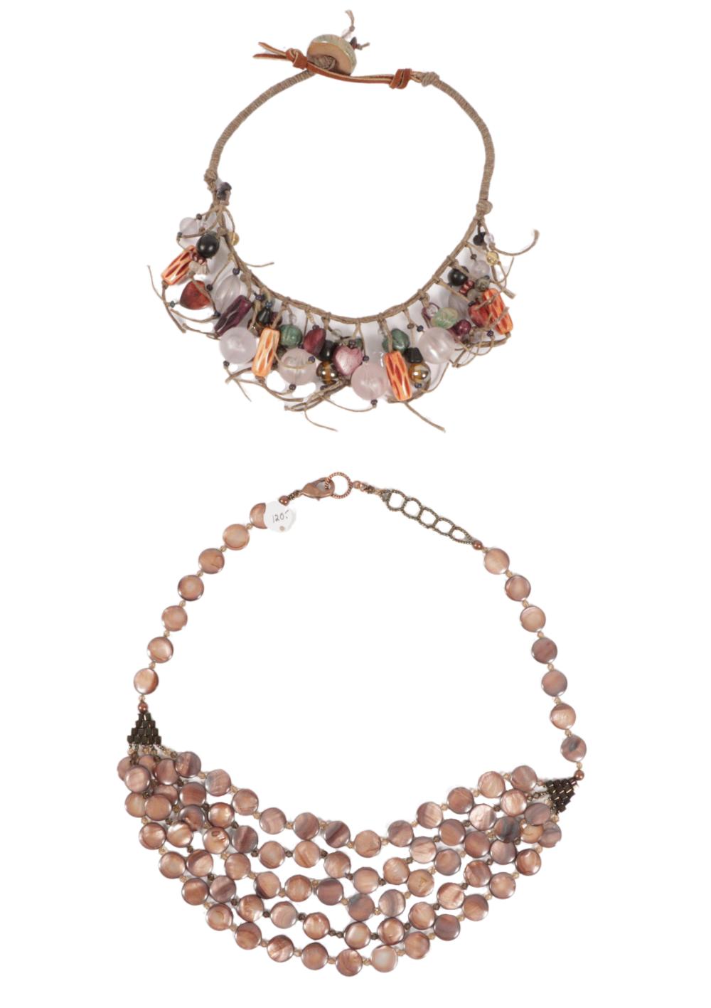 HANDMADE NECKLACE 2PC GROUP: