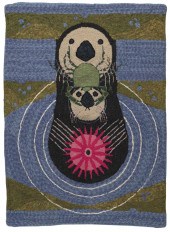 HANDMADE PICTORIAL HOOKED RUG