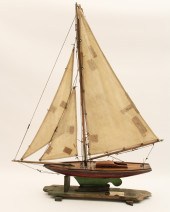 HANDMADE SHIP MODEL ON WOODEN