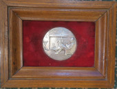 HANDMADE SILVER REPOUSEE MEDAL