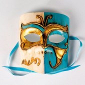 HANDMADE VOLTO MASKBlue gold a