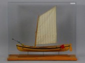 HANDMADE WOODEN SHIP MODEL OF