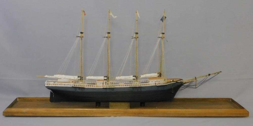 HANDMADE WOODEN SHIP MODEL OF THE