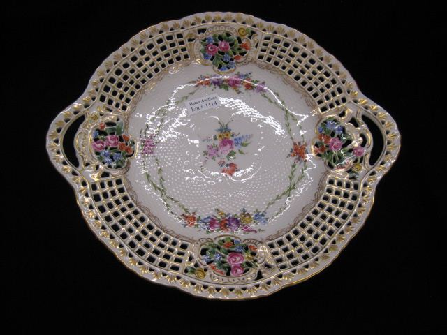 Handpainted German Porcelain Cake