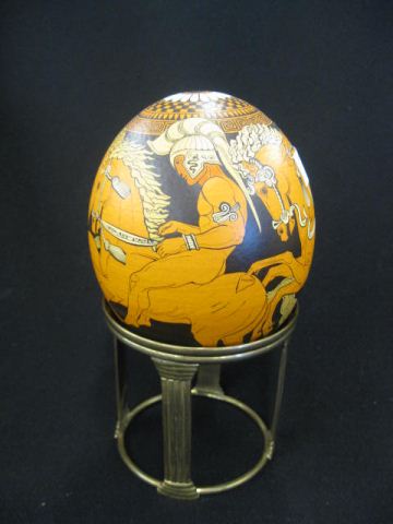 Handpainted Ostrich Egg Egyptian