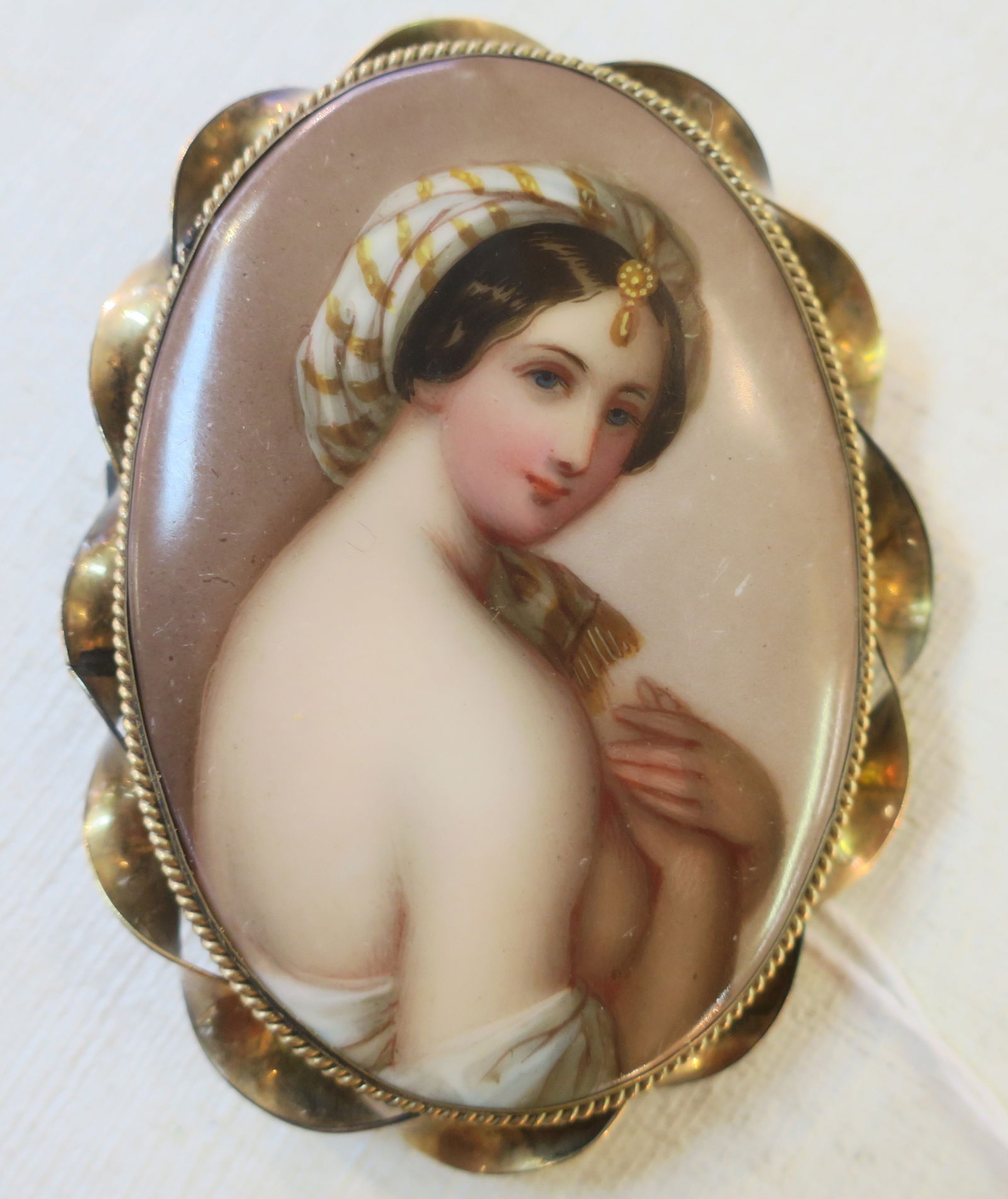 HANDPAINTED PORCELAIN PORTRAIT