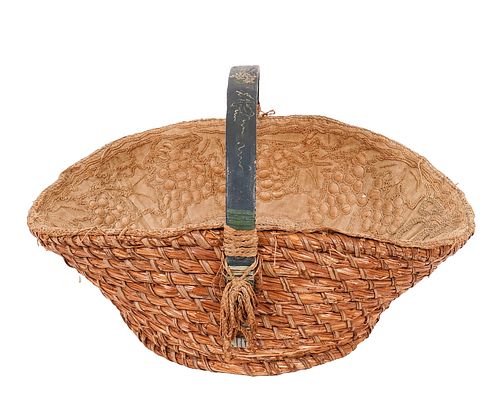 HANDWOVEN GATHERING BASKETHandwoven