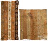 HANDWOVEN PIECED STRIPED SPREA