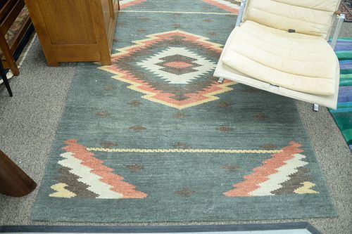 HANDWOVEN RUG, AMERICAN INDIAN