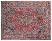 Handwoven rug, central medalli