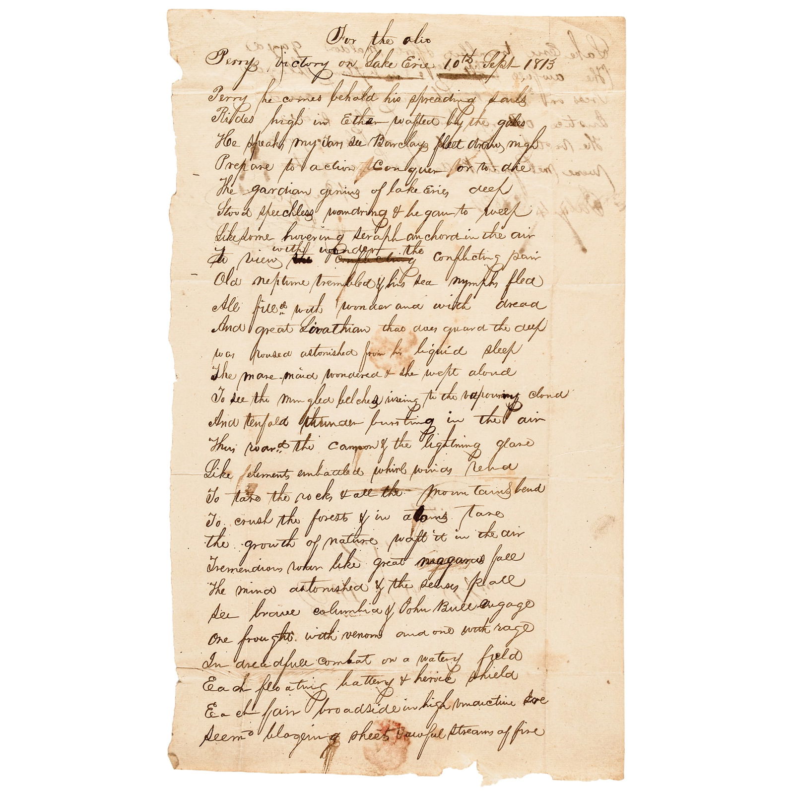 HANDWRITTEN POEM CELEBRATING