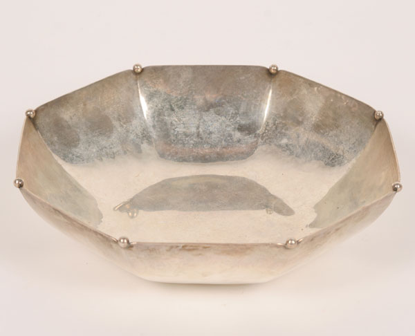 Handwrought, hammered sterling