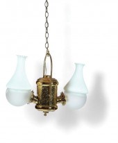 HANGING ANGLE LAMP.  American