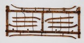 HANGING BAMBOO HAT RACK, 19TH