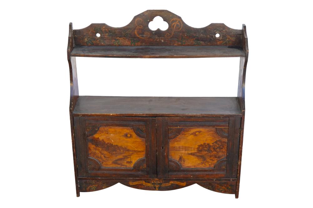 HANGING CABINETpainted and carved