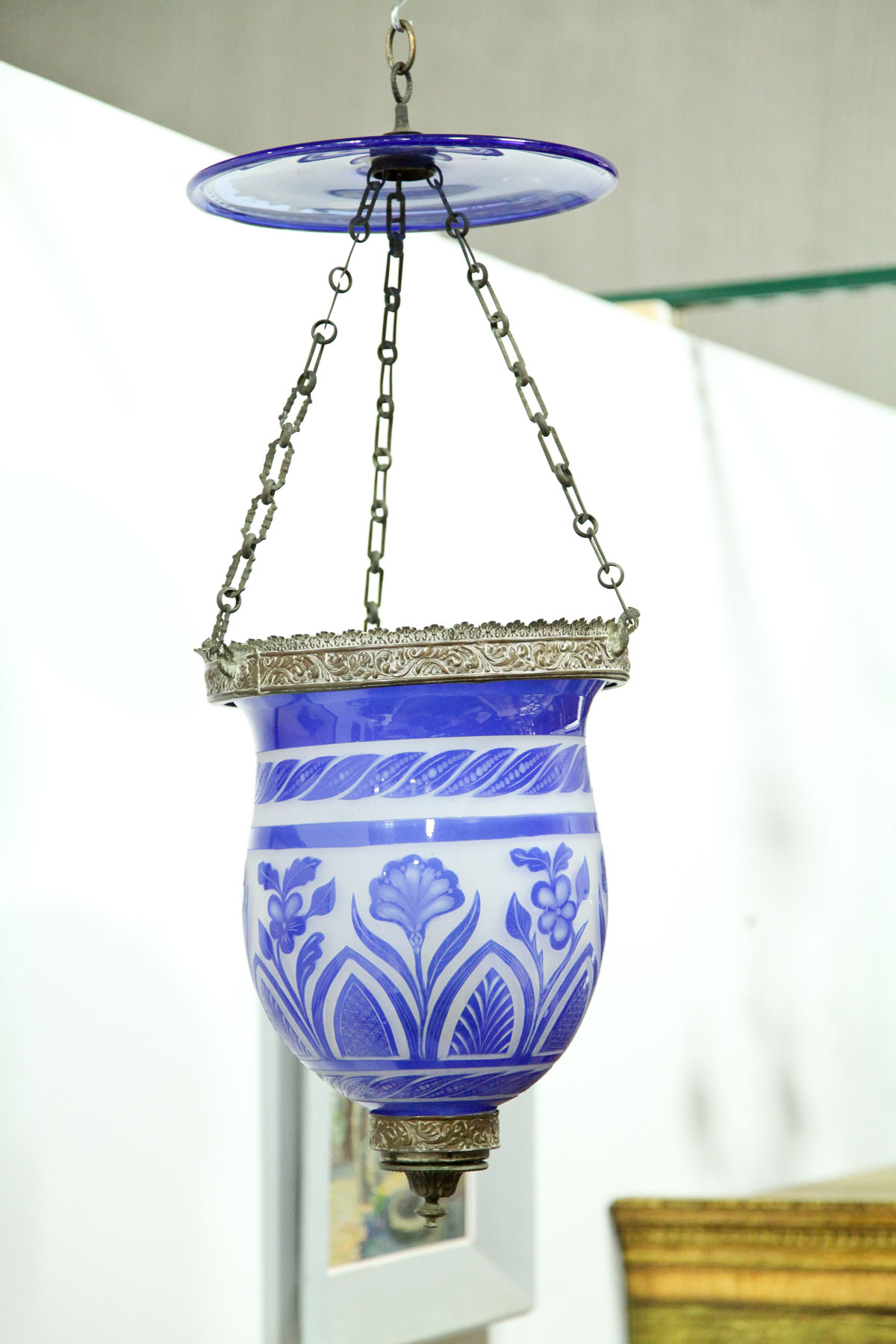HANGING CANDLE LAMP.  American 