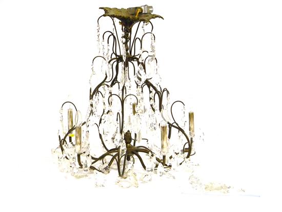 Hanging chandelier  five arms and