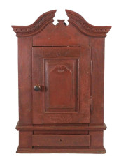 HANGING CUPBOARD, AMERICAN, 18