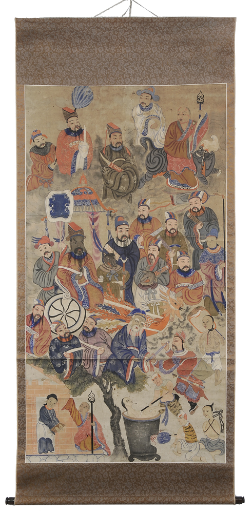 Hanging Hell Scroll Chinese, 19th
