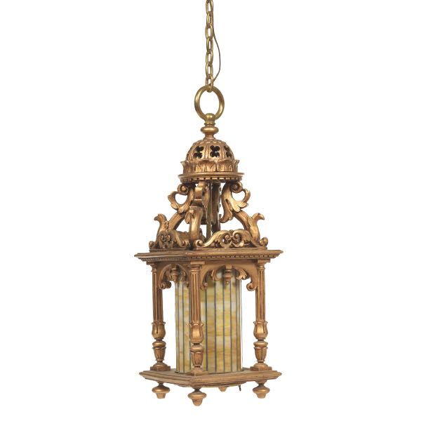 HANGING LANTERN 34" x 11" x 11"